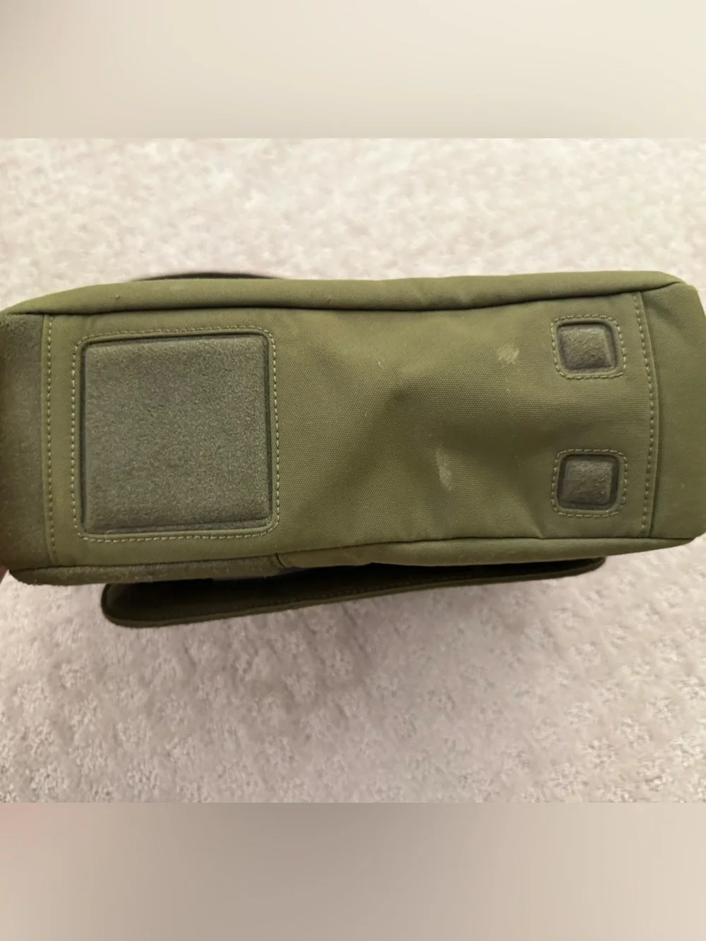 Tumi Olive Green Nylon Messenger Crossbody Laptop Travel Shoulder Bag